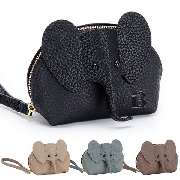 767f9c7c-a8d0-4132-96b9-b3457eddc885_BGBCJ03-JG.jpg Genuine Leather Cartoon Elephant Mini Coin Purse Wallet
