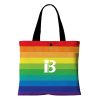 Full color rainbow tote bag