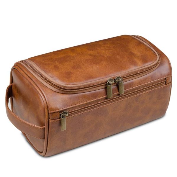 Pu Leather Personalized Toiletry Bag