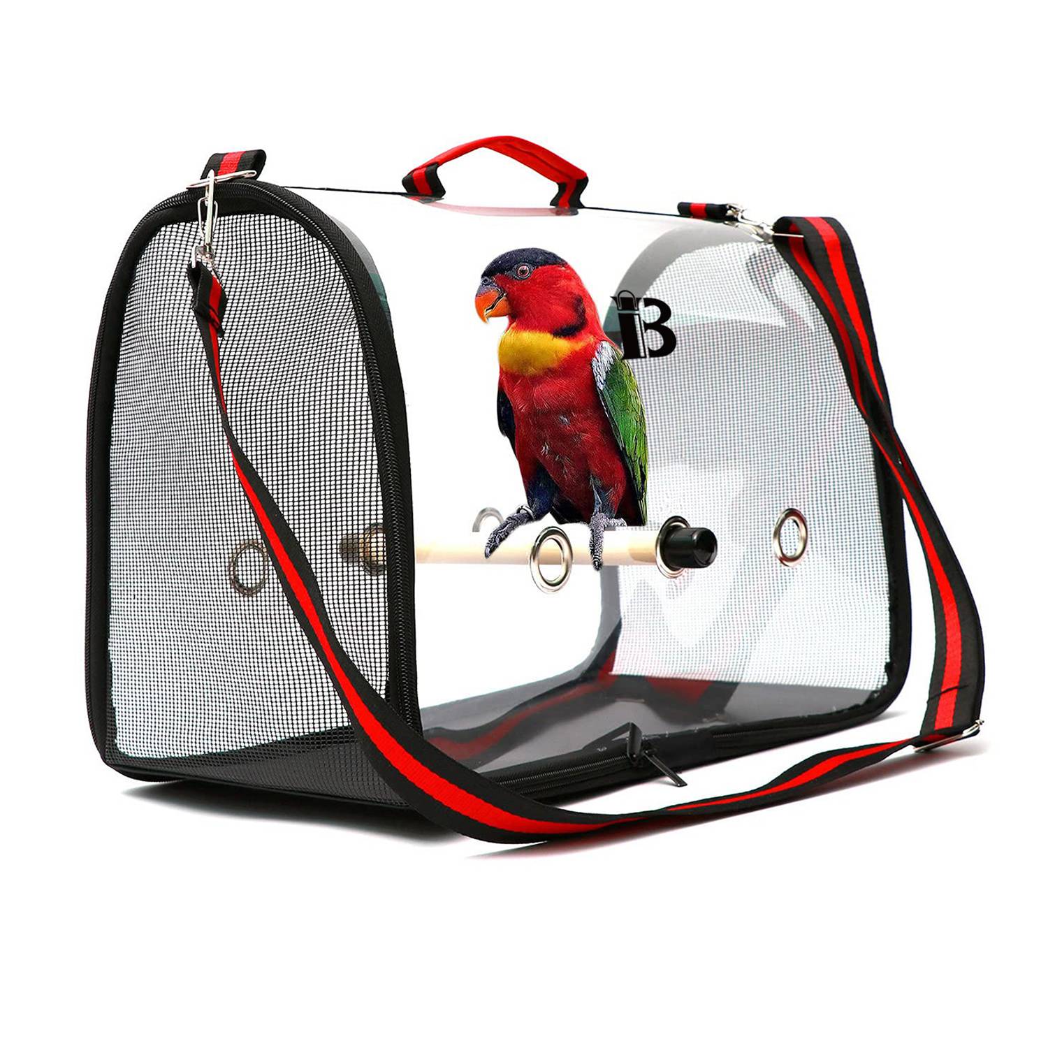 Portable Breathable Transparent Cage Bird Carrier Bag