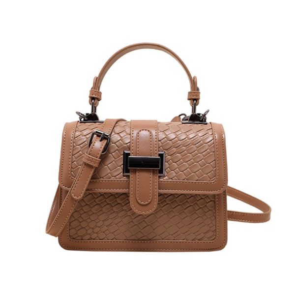 PU Leather Crossbody Bag Solid Color Elegant for Women