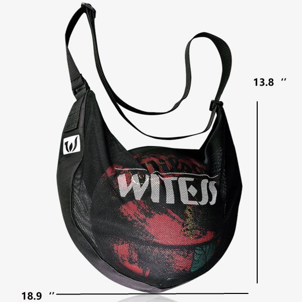 One-shoulder Crossbody Sports Mesh Basketball Bag