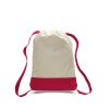 Canvas sports backpack in two colours