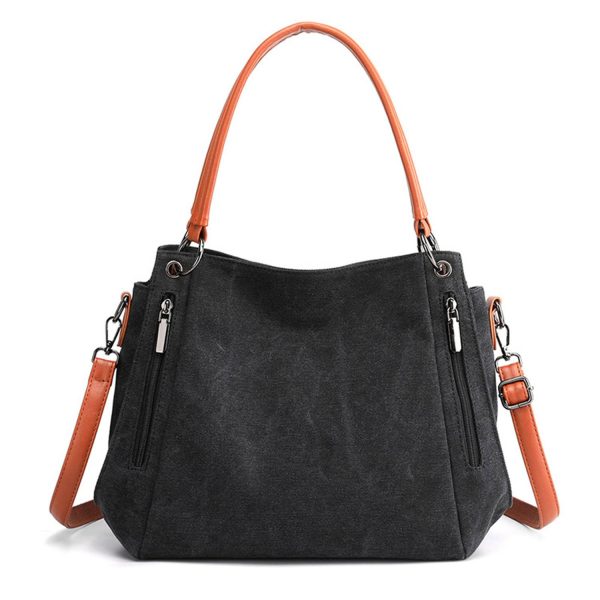 Large Capacity Simple Canvas Crossbody Bag