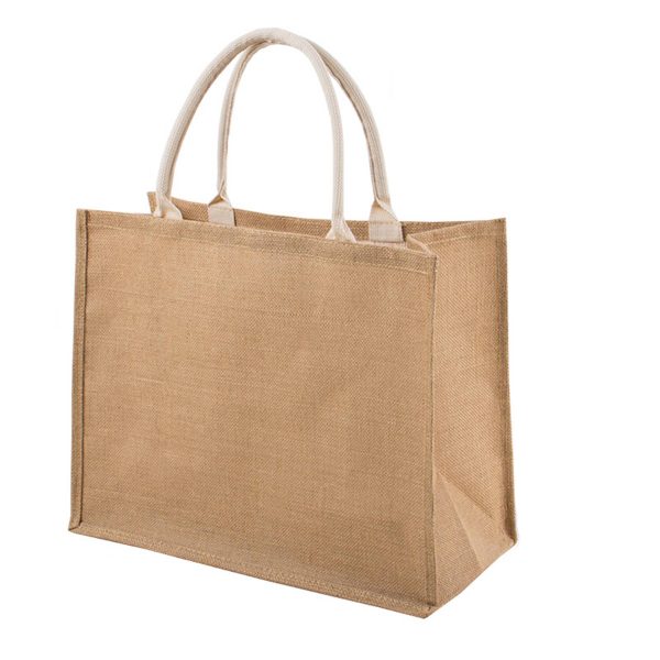 Customizable Blank Burlap Tote bag