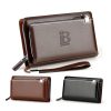 PU Leather Men's Handheld Purse