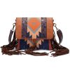 Cotton Colorful hand-woven and linen cross-body bag