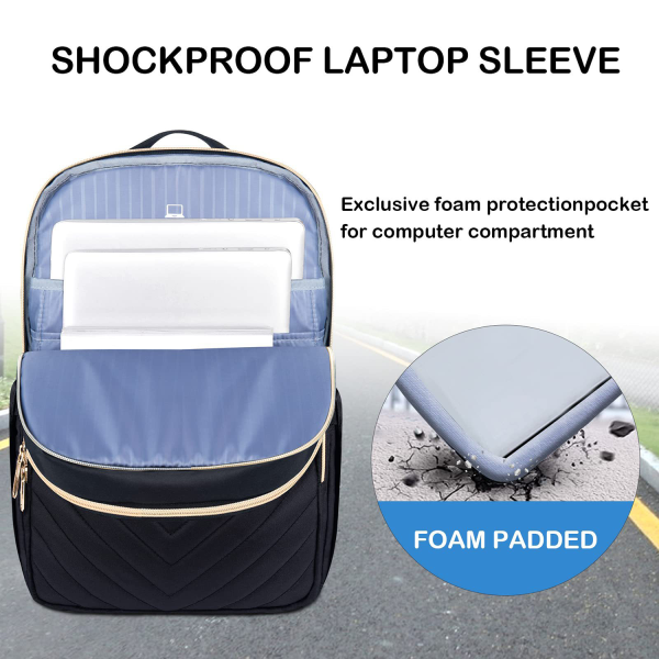 Oxford Waterproof Travel Backpack With Usb Charging Port