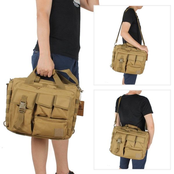 Multifunction Men's Laptop Messenger Bag Tactical Briefcase