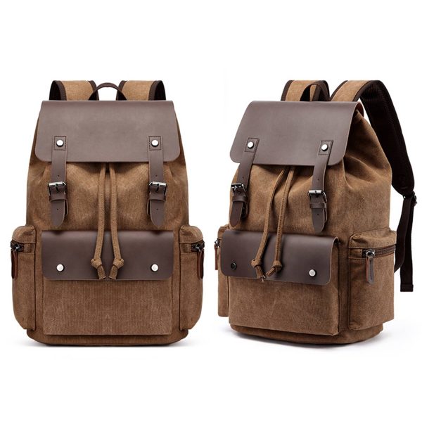 Men‘s Canvas Vintage travel Laptop Backpack