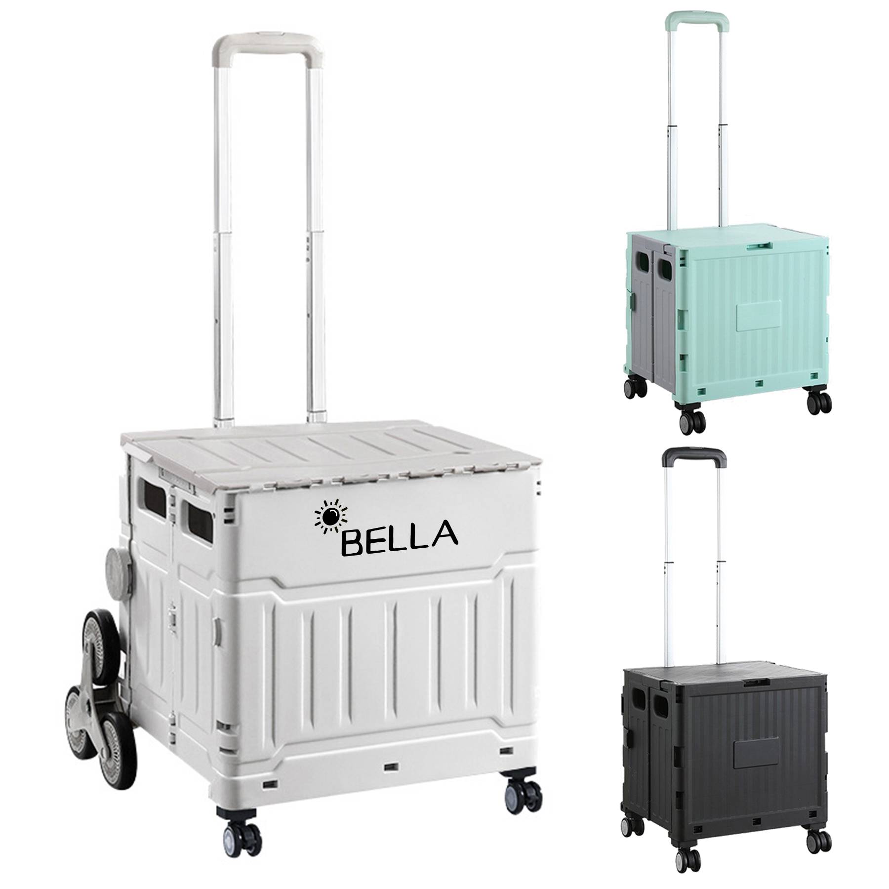 Polypropylene camping folding trolley grocery shopping bag