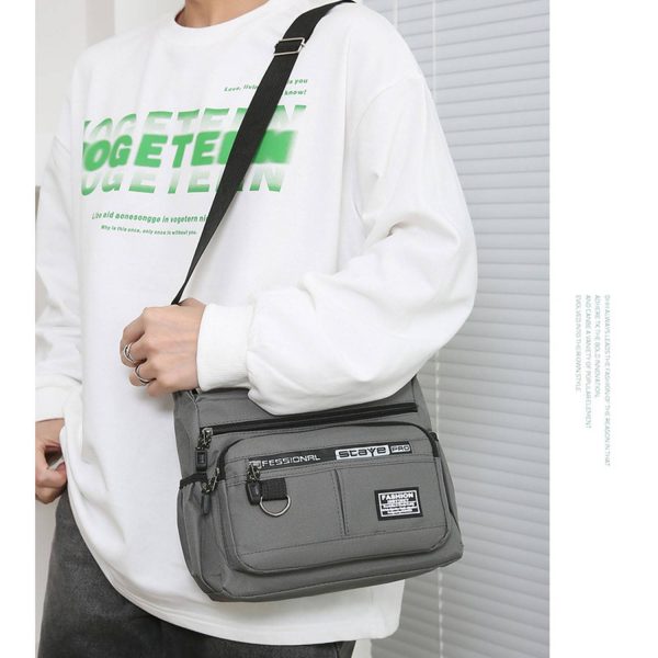 Men's Large Capacity Multi-layer Chest Bag W/ Side Pocket