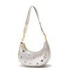 PU Leather Diamond-embellished Cross-body Bag For Women