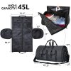 Oxford waterproof Garment Travel Duffel Bag with Shoe Pouch