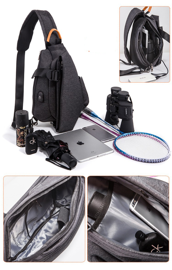 Water Resistant Casual Shoulder Bag for Women Men