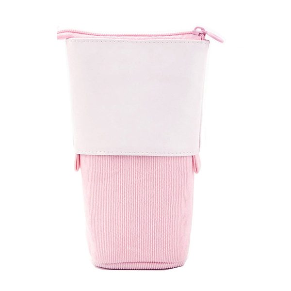 PU Corduroy Expandable Pen Case