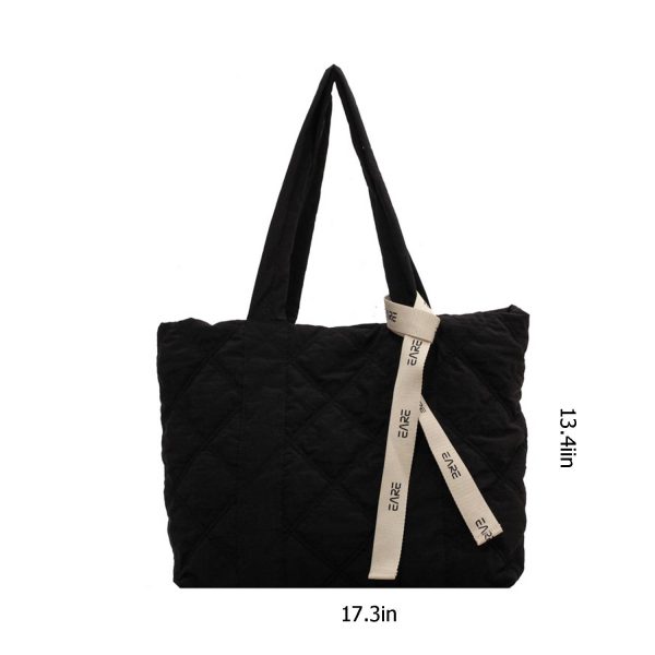Nylon Cotton Large Capacity Tote Bag