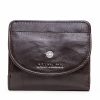 Leather Slim Bifold Purse Card Holder Wallets Women