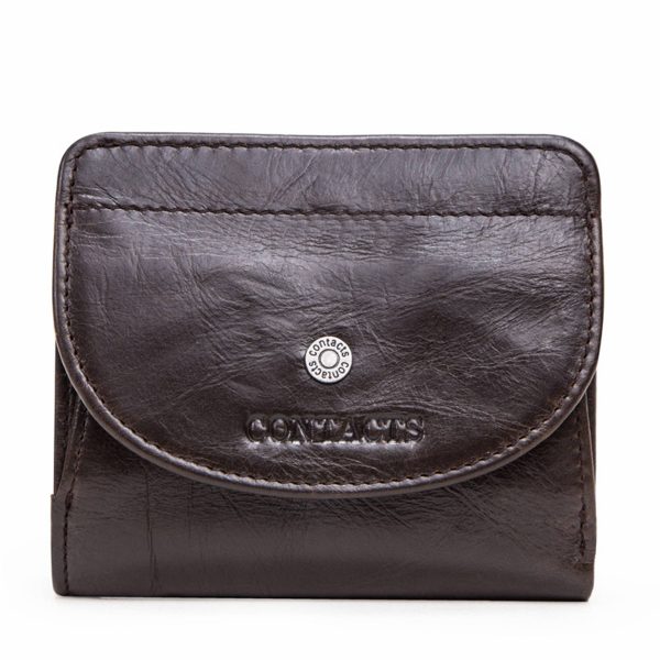 Leather Slim Bifold Purse Card Holder Wallets Women