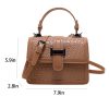 PU Leather Crossbody Bag Solid Color Elegant for Women