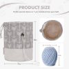 Small Knitting Drawstring Crochet Bag