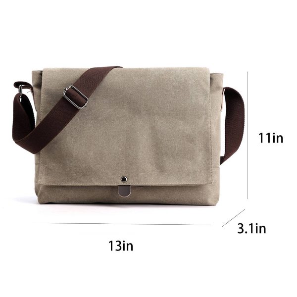 Canvas Cross-Body Bag Fashion Lightweight for Men