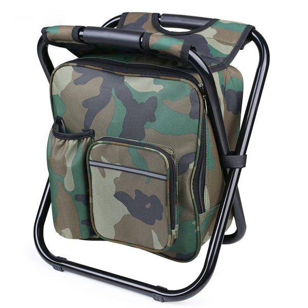 Folding Stools with Portable Backpack Chair Picnic Bag