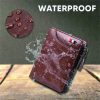 Men'S Genuine Leather Pass Case Wallet