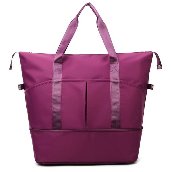 Nylon Dry Wet Separation Sports Foldable Duffel Bag