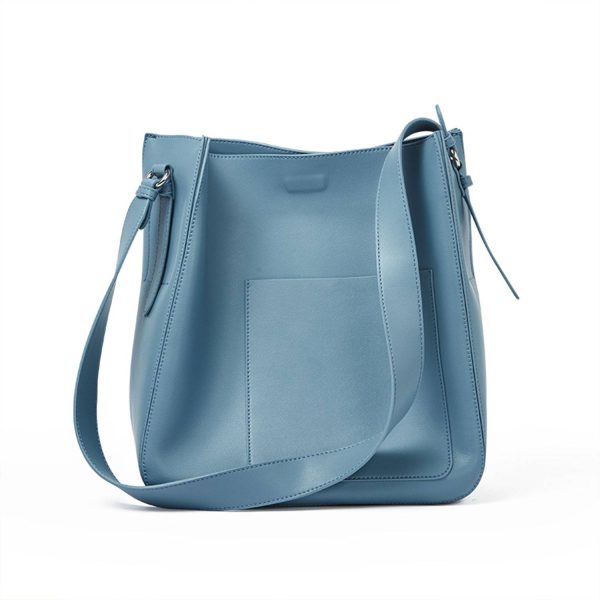 Genuine leather tote bag