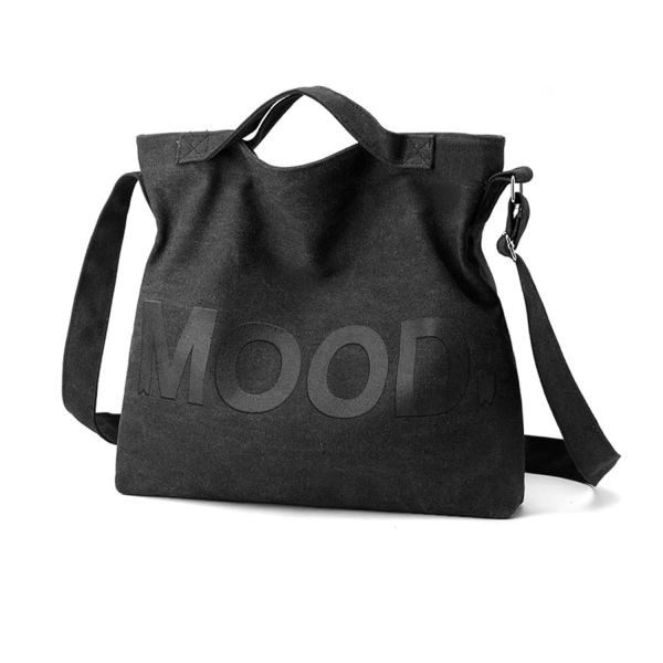 Multi-Layer Canvas Shoulder Handbag
