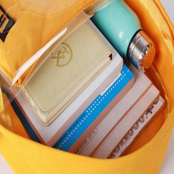 Lightweight School Bag Backpack W/ Clear Window