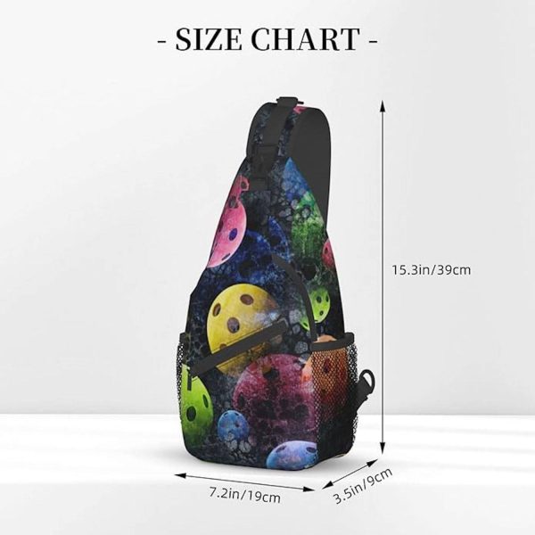 Men'S Nylon Multi-Compartment Crossbody Chest Bag