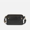 PU Leather 3 Layer Crossbody Bag