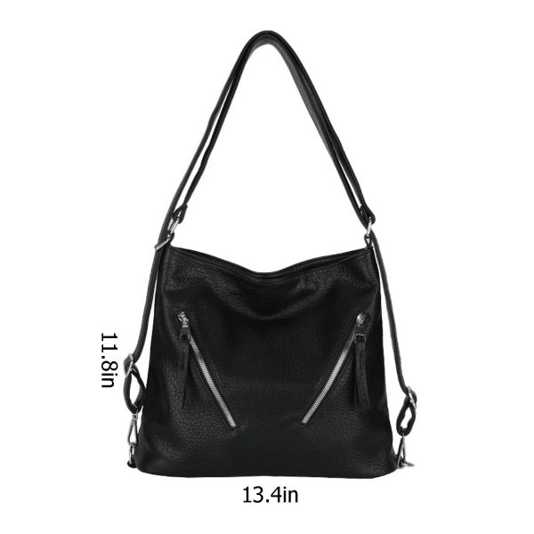 Pu Leather Commuter Shoulder Tote Bag