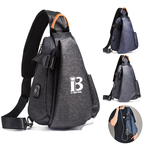 Water Resistant Casual Shoulder Bag for Women Men