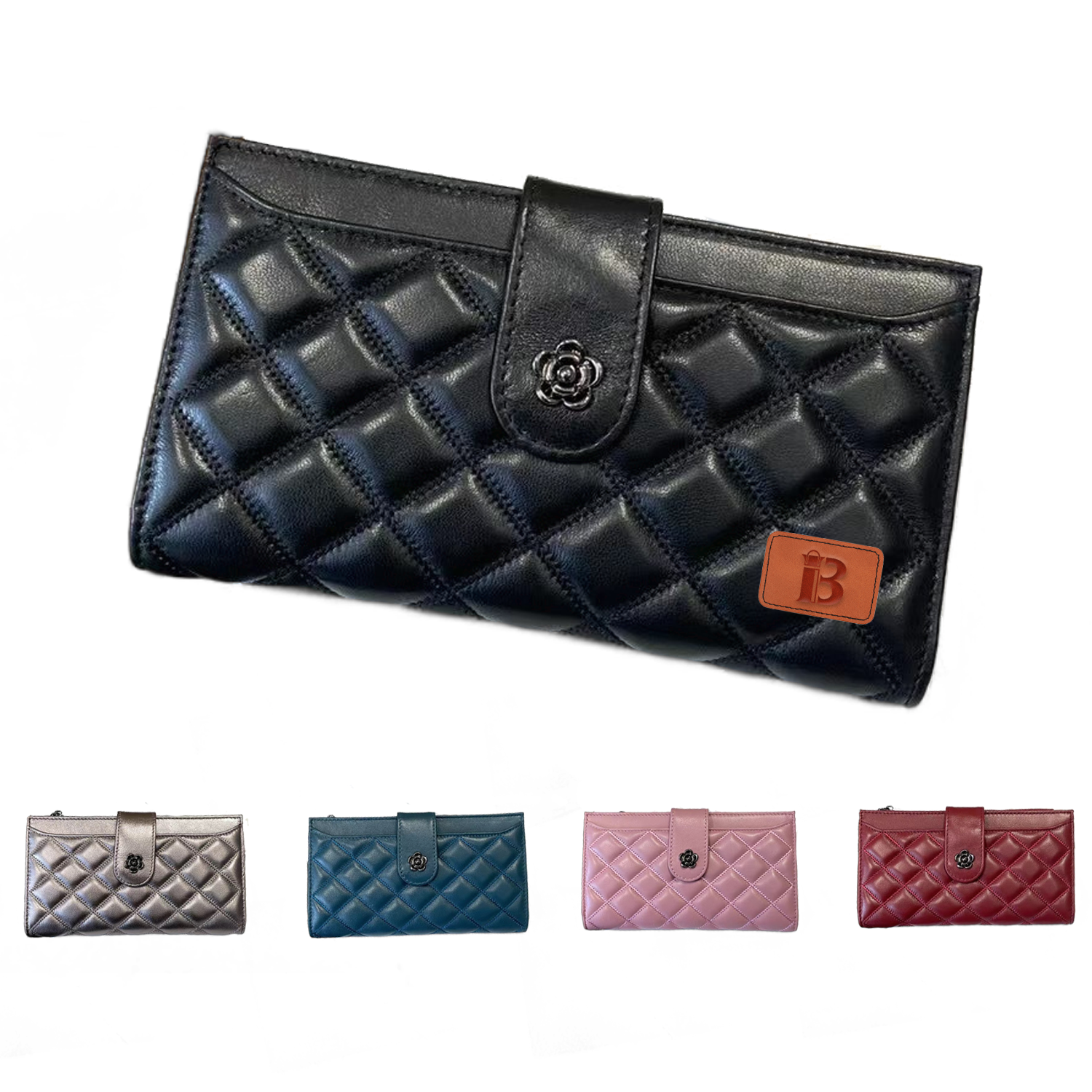 Genuine Leather Small Fragrant Style Women'S Wallet