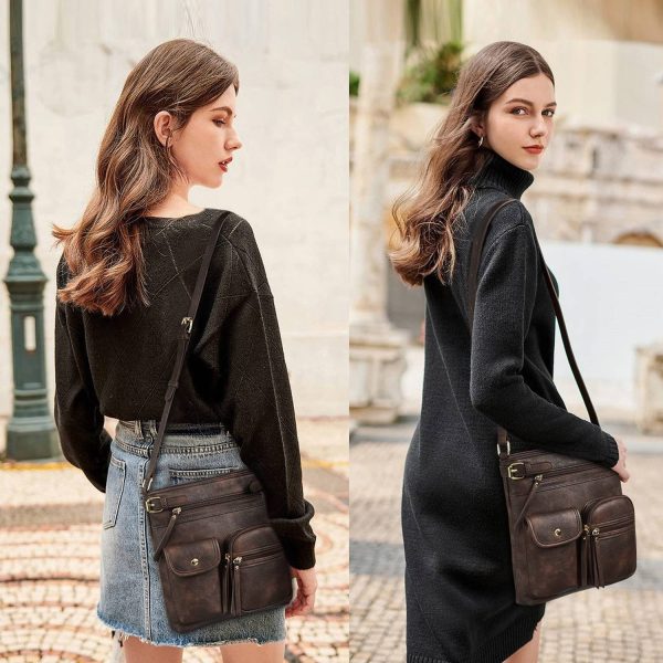 Genuine Leather Crossbody Bags for Women