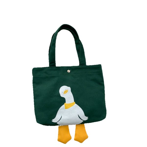 Simple Canvas Cute Duck Tote Bag