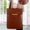 Waterproof Anti-scratch Leather Sleeve with Pouch