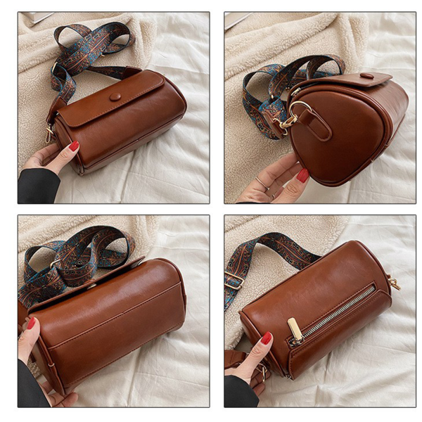 7b9b06c4-d1d6-459c-a6d0-c54d57aeb4ec_BGZA277.6.png PU Leather Single Shoulder Crossbody Cylinder Bag