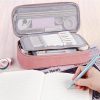 Large Pencil Pouch with Zipper Compartments