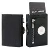 Genuine leather Mens Wallet Tag Anti-theft Card Case