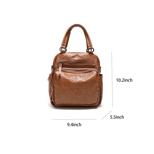 PU Leather Backpack for women