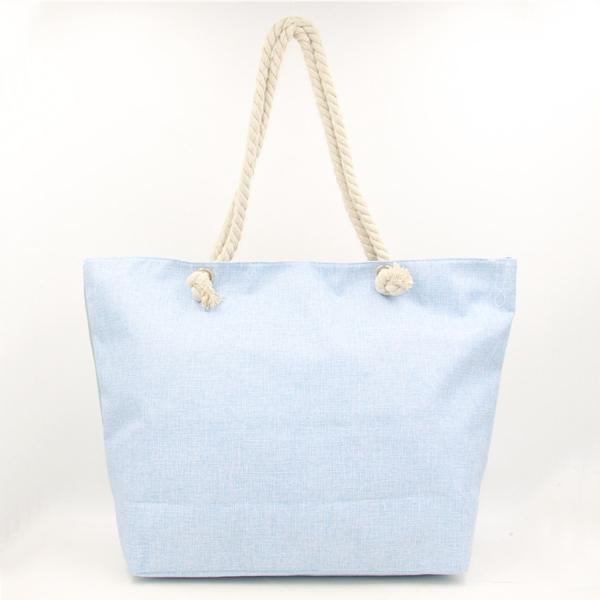The PU Simple Single-Shoulder Canvas Beach Bag
