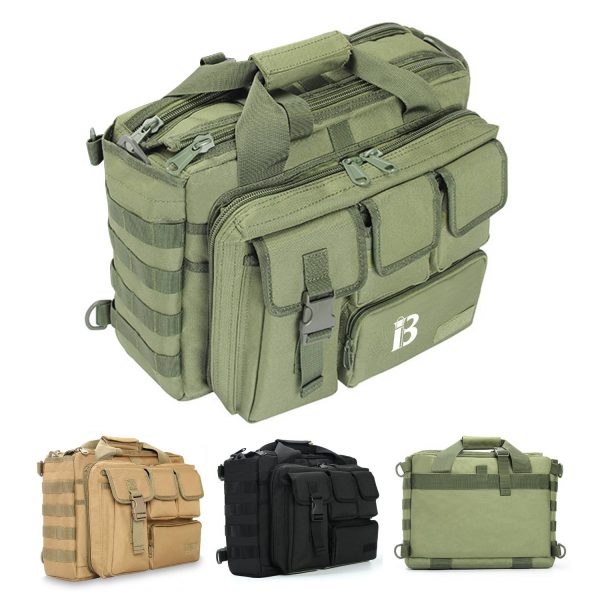 Military Laptop Messenger Multifunction Briefcase for Men