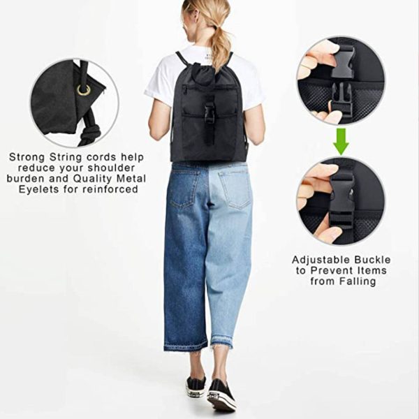 Drawstring Backpack Sports Gym Bag