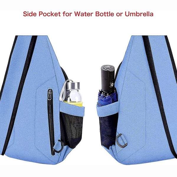 Sling Canvas Crossbody Hiking Bag with Anti-theft Pocket