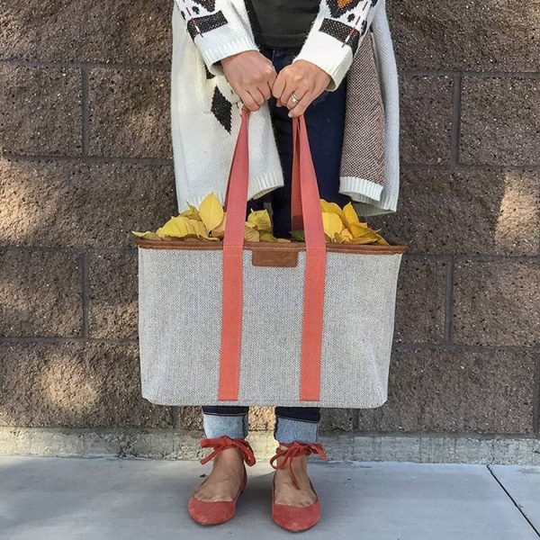 Large Canvas Foldable Grocery Shopping Bag