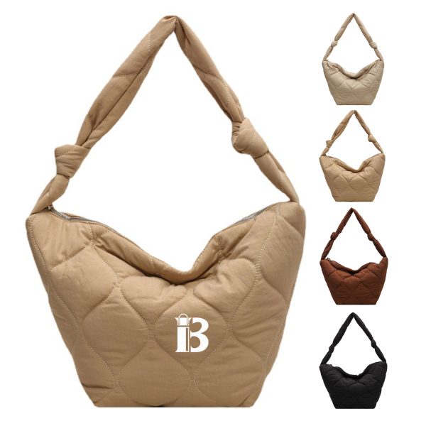 Stylish Embroidered Nylon Shoulder Bag